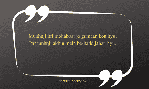 sindhi sad poetry​